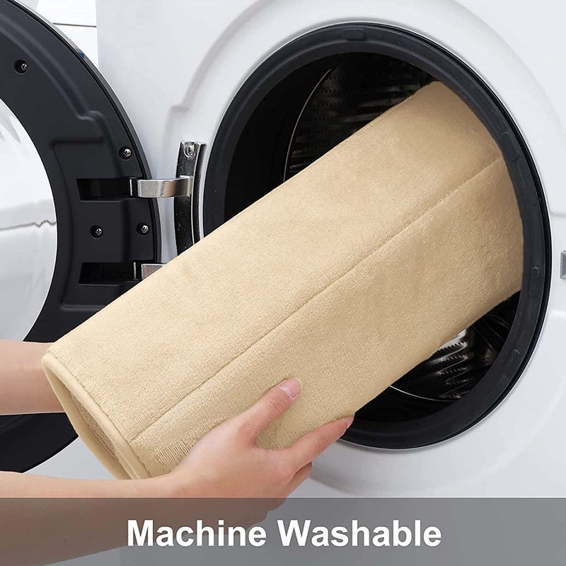 Buganda Memory Foam Bath Mat, 47" x 17", Ultra Soft and Non-Slip Bathroom Rugs, Water Absorbent and Machine Washable Bath Rug Runner for Bathroom, Shower, and Tub, Gold - Image 5